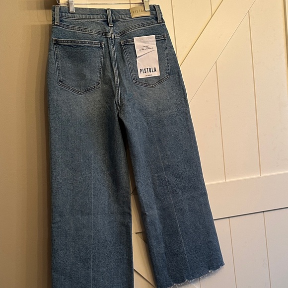 Pistola Denim high rise ultra Wide-Leg Jeans in Classic Blue - Picture 5 of 7